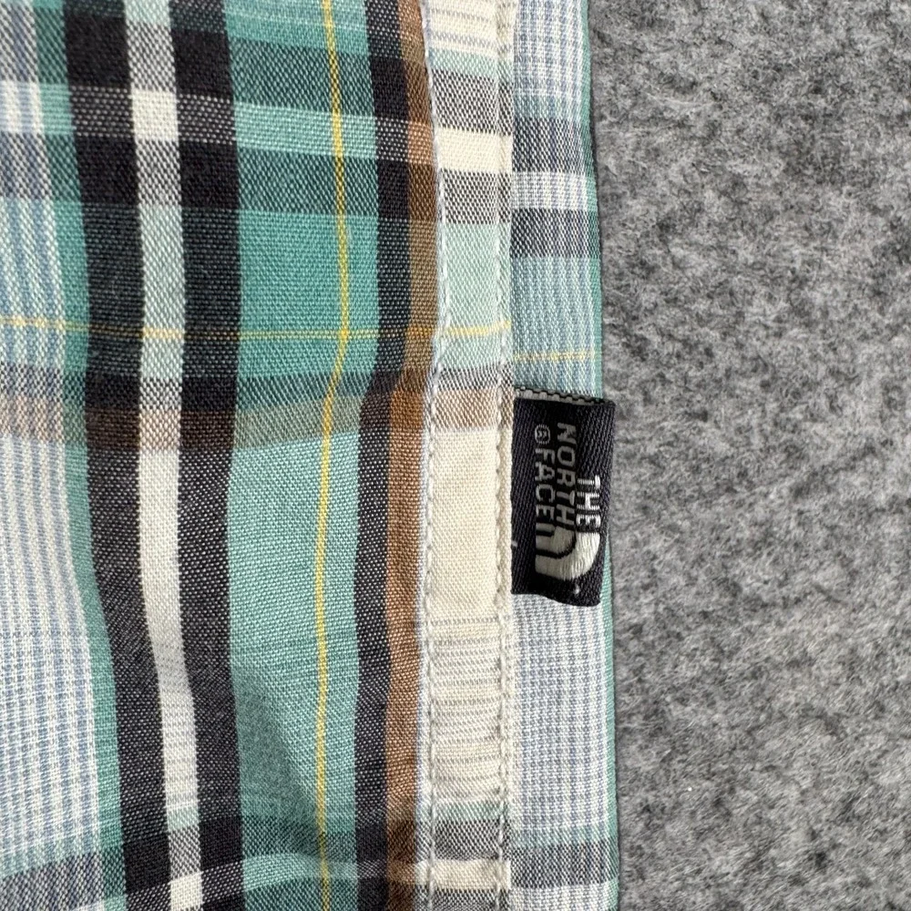 The North Face Hammets Button Up Shirt Plaid Pocket Mens Small S